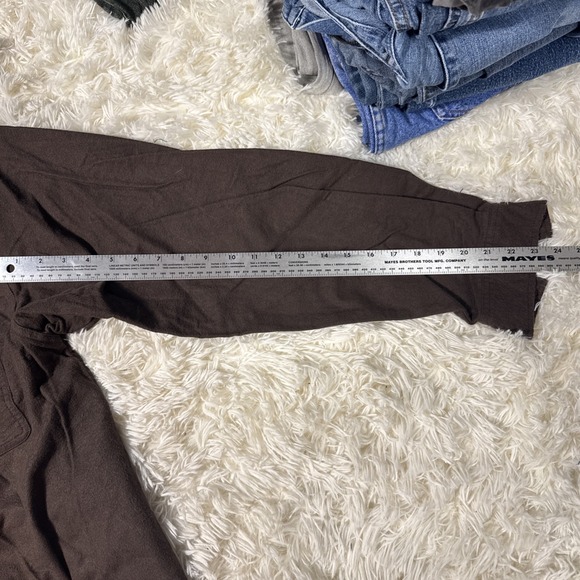 Vintage Cold Storage 100% Cotton 2xlt Brown Long Sleeve Button Up - Picture 8 of 12